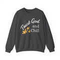 Trust God and Chill Sweatshirt — Inspirational Christian Crewneck